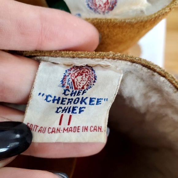 Vintage CHIEF CHEROKEE suede and leather Mukluks shearling wool unisex Boots - Picture 6 of 12